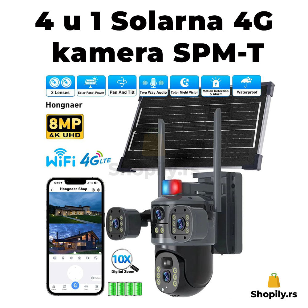 4u1 Solarna 4G kamera SPM-T