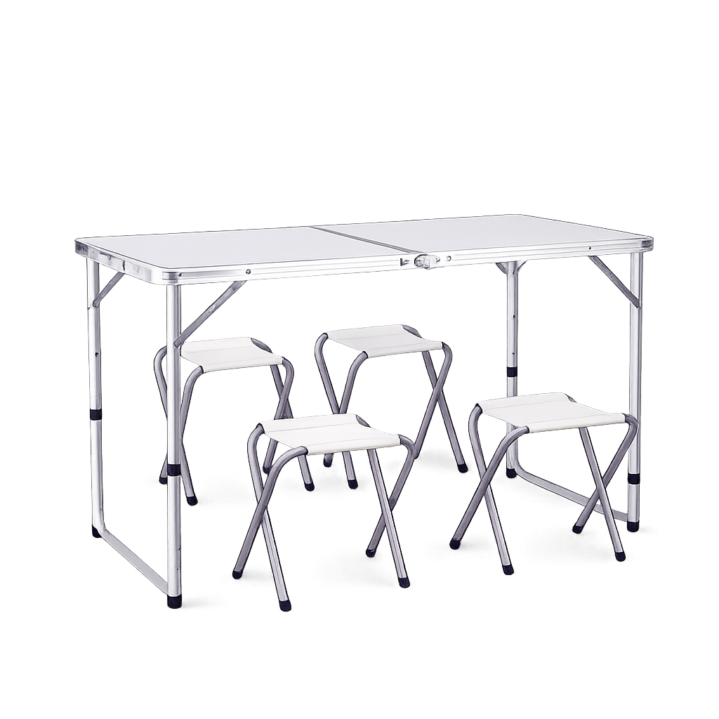 Sklopivi sto za kampovanje sa 4 stolice