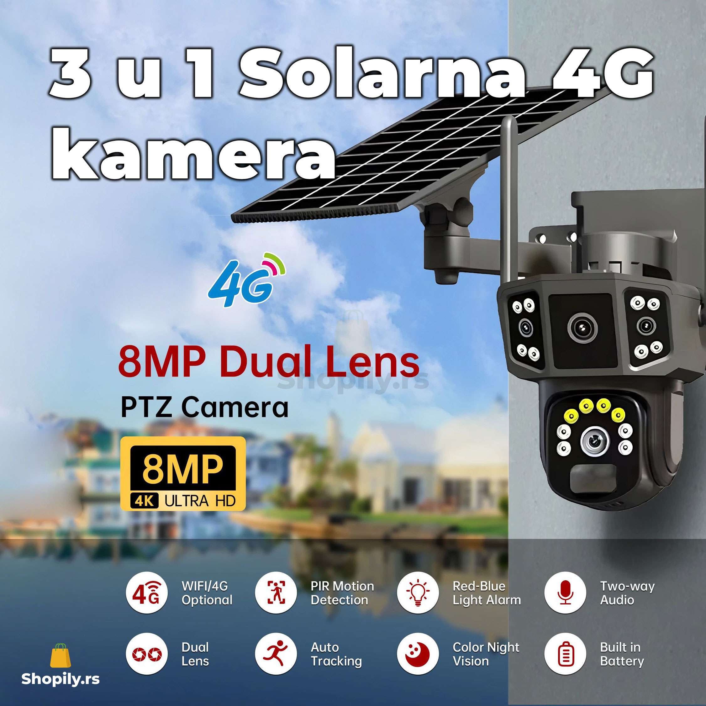solarna kamera sa 4g sim karticom