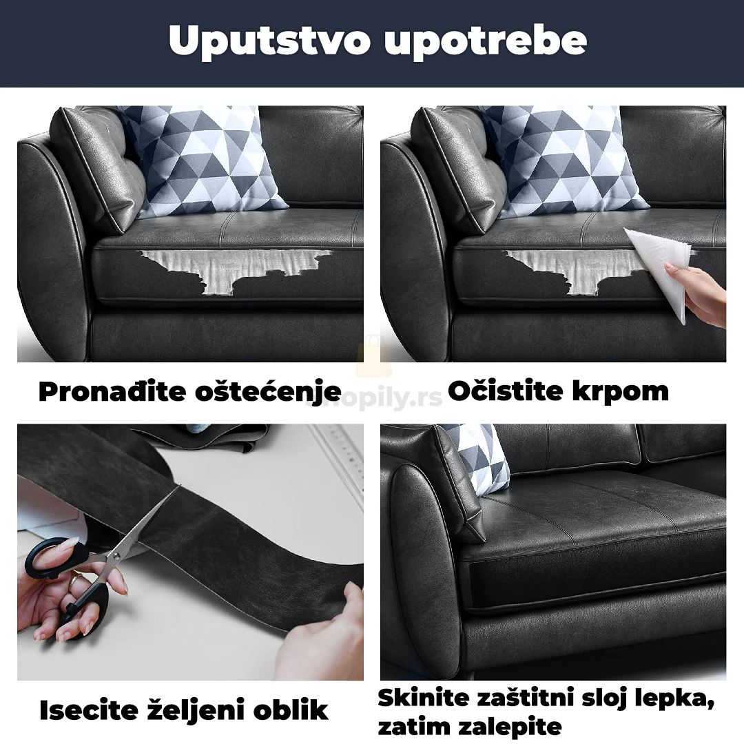 samolepljivo platno za reparaciju koze