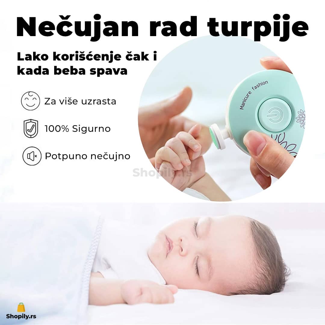 turpija za nokte za bebe