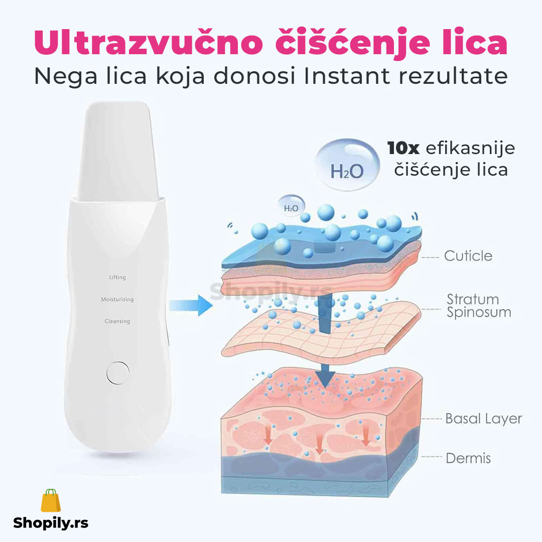 Ultrazvučna spatula za čišćenje lica