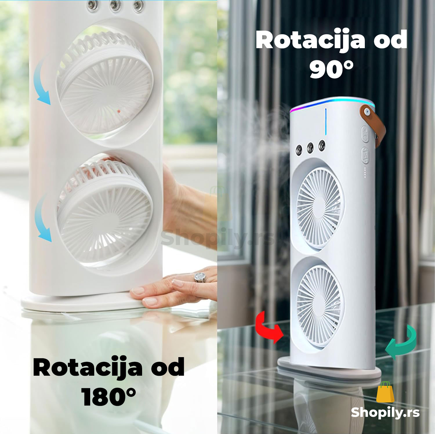 ventilator sa rasprsivacem