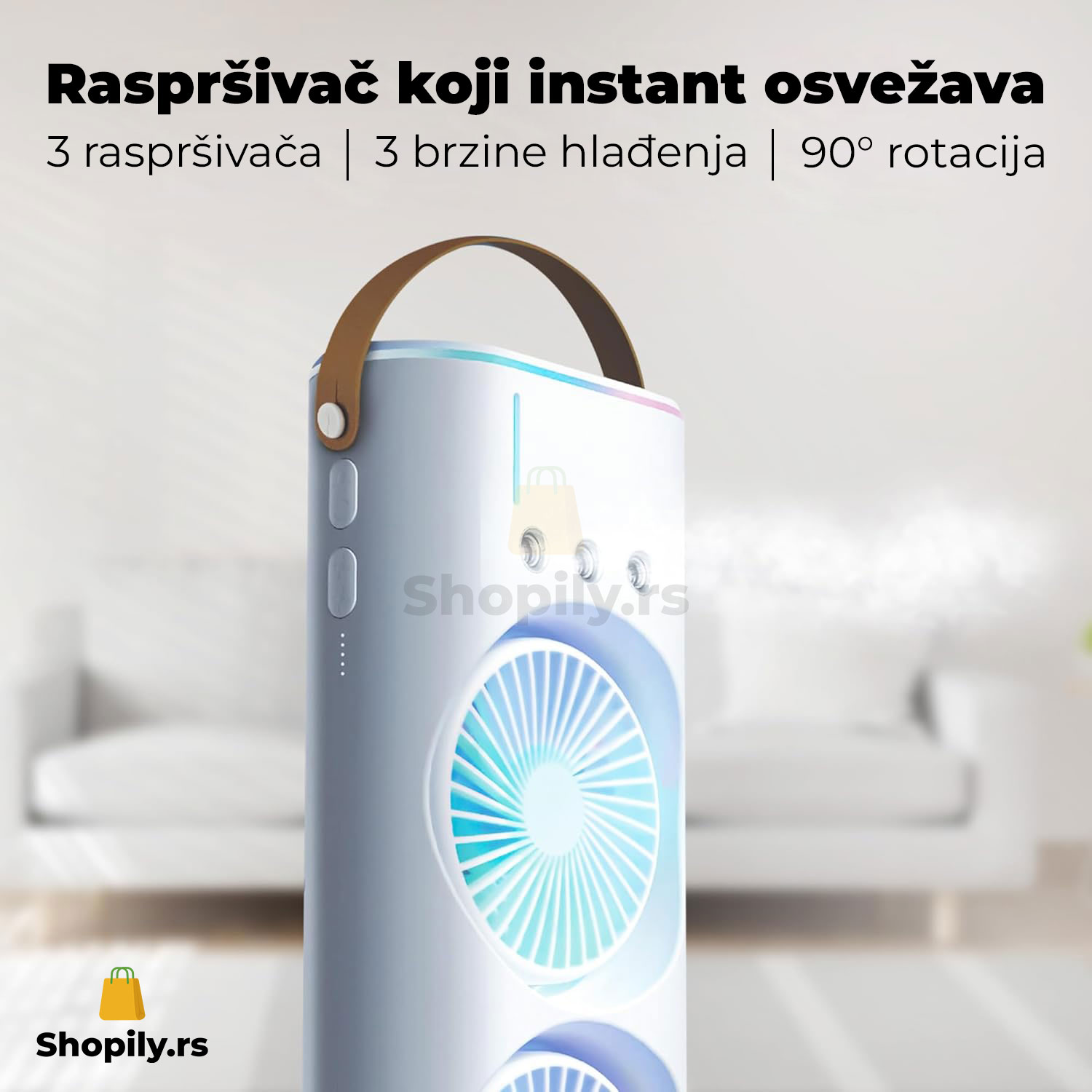 ventilator sa rasprsivacem